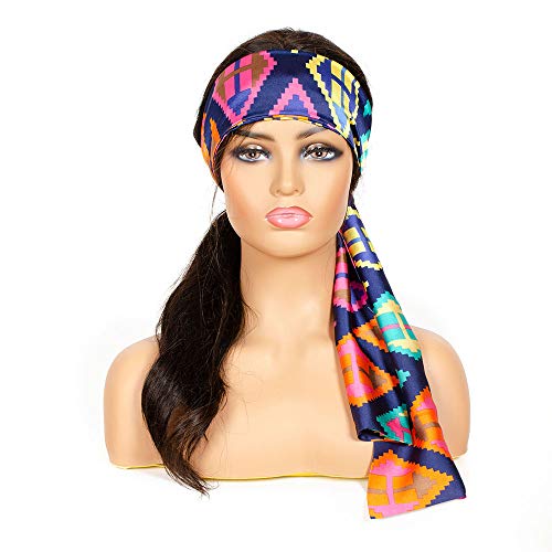 ZILING Wig Grip Satin Wig Grip Band Edge Laying Scarf for Lace Wigs Non Slip Hair Wrap Keep Wig Secured Soft Women's Satin Wig Grip Headband (Diamond)