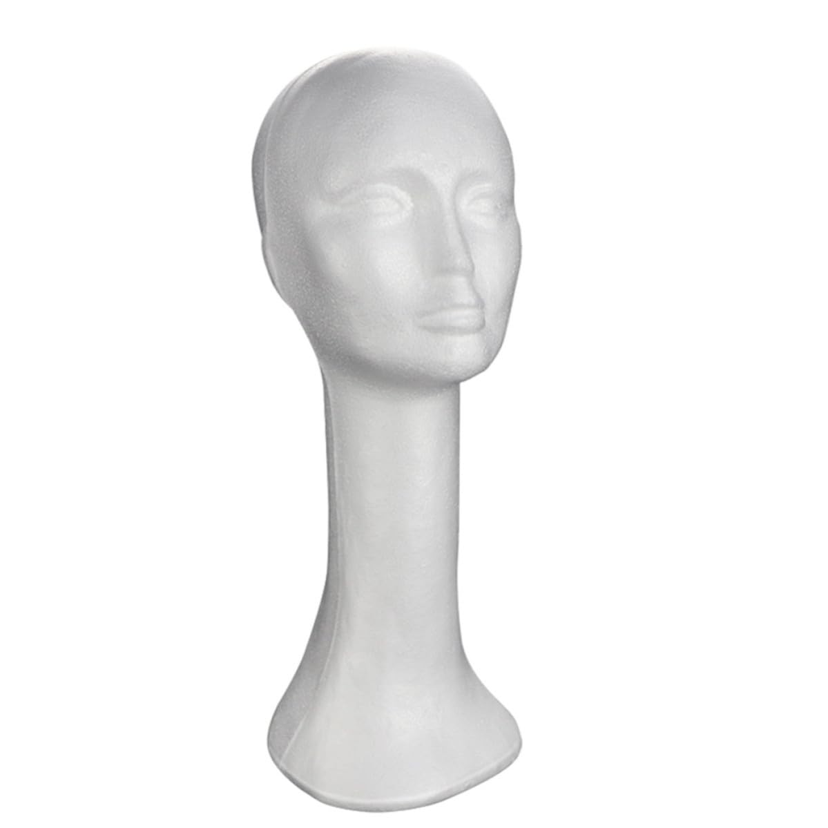 Cabeza de maniquí femenina de espuma LALAFINA soporte multiusos liso