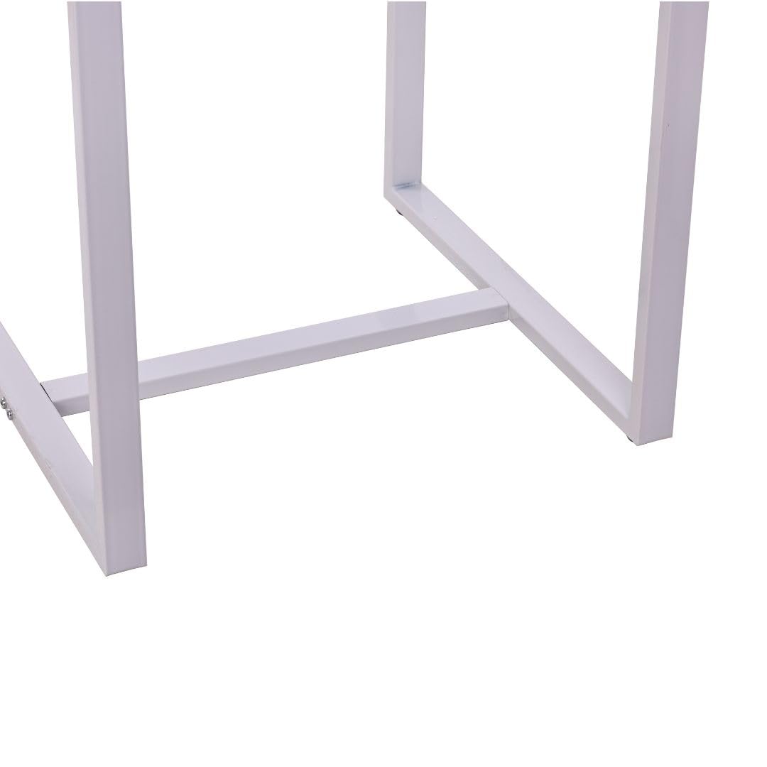 Mesa Alta Cocina - Mesa Alta Bar 60x60x93 cm. - Mesa Barra Cocina Alta - Estructura Metálica - Color Blanco
