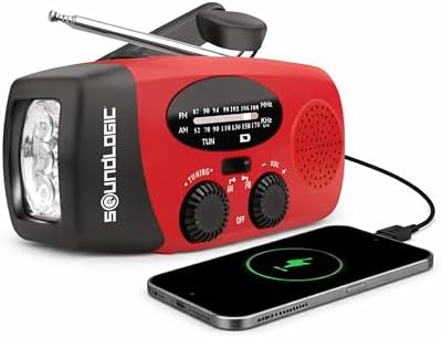 Soundlogic Radio de Secours | Urgence Portable Solaire à Manivell...