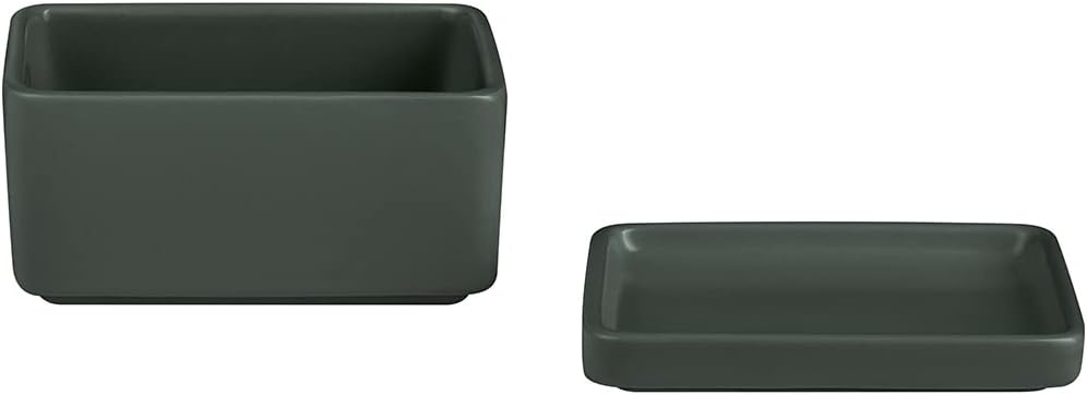 Blomus Pilar 64368 Butter Dish Stoneware Agave Green