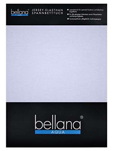 Bellana® Aqua Jersey Multifunktions-Spannbettlaken für Wasserbetten in Normal- und Übergrößen, 90-100-120x200-220 cm in hellblau