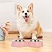 LIOOBO Pet Food Water Feeding Dish Double Stainless Steel Bowls Non-Slip for Dogs Cats Adorable Butterfly Shape for Small to Large Animals