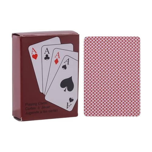 Generisch Tarjeta de juego – Regalo de fiesta de bolsillo – Tarjetas de póquer en miniatura | Para hombres, mujeres, niñas, adolescentes, entretenimiento, actividades corporativas, conmemoraciones de