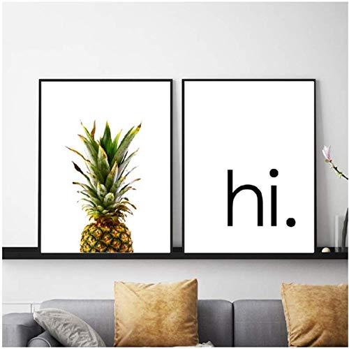 Peinture Toile Ananas art mural moderne 50x70 affiche de chambre