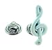 Gemelolandia | Broche de rabat, clé de sol blanche. | Accessoires Originaux Pour Hommes et Enfants Pour vestes, blazers ou pulls