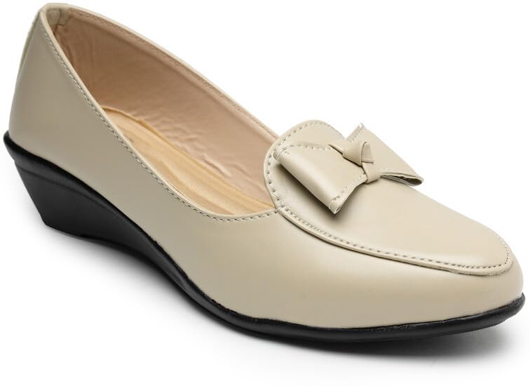 NATSHUZ Casual and Formal 104-Beige Comfortable Slip-on Flat Bellies for Womens and Girls for Fashion | Wedding | Party & Style (B0CR6PYYRW) Amazon Price History, Amazon Price Tracker