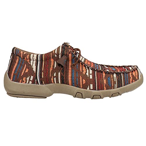 ROPER Men's Chillin Southwestern Print Casual Chukka Shoes Moc Toe - 09-020-1791-2699 BR 13 D(M) US Brown