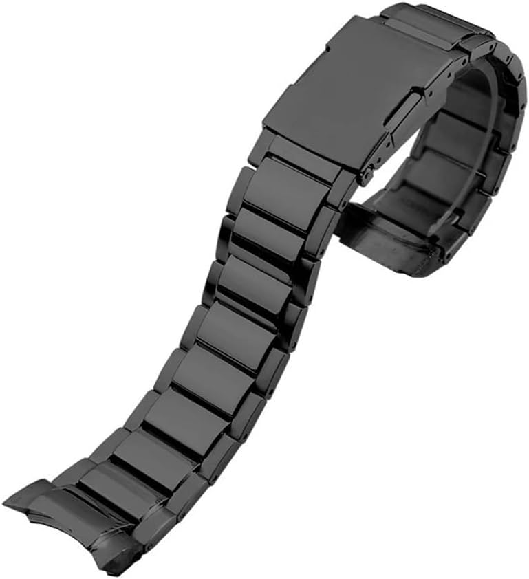 22mm Curved Stainless Steel Watchband Fit For C-asio EQB-800BL EQB-501 EQB-900 EDIFICE/EQB-500 Series Steel Strap