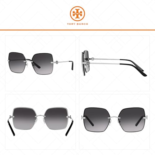 Tory Burch TY6080 Rectangular Sunglasses for Women +BUNDLE with ACCESSORY EYEWEAR KIT3