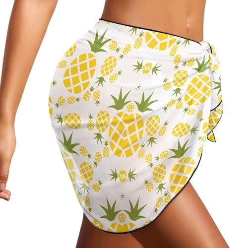 KEIAHUAN Sarong Swimsuit Cover Ups for Women Beach Cover Up Skirt Chiffon Swimsuit Sarongs Wraps Side Tie-Up Swimwear3