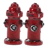 galon resine pompier Large gamme d'utilisations : convient aux bureaux, aux étagères et aux tables de nuit, cette pièce ajoute une touche fantaisiste et artistique à n'importe quel décor, mini pompier en résine, décor miniature de lutte contre l'incendie