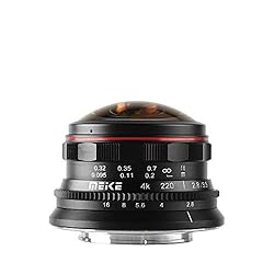 Meike MK-3.5mm f2.8 Ultra Wide Circular Fisheye Le...: Meike Lentes de ojo de pez para cámaras sin espejo M4/3. Para cámaras Olympus EM1 M5 M10 EP5 EPL3 PL5 PL6 PL7 Pen-F etc., Panasonic Lumix GM1 GM2 GX1 GX2 GX7 GX8 GF5 GF6 GF7 GH3 GH4 GH5, etc Lente no conectada: el objetivo MANUAL debe activarse en el...