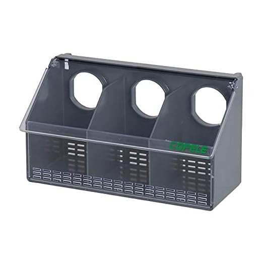 Copele 70901 Comedero 3 Departamentos para Perdices y Palomas