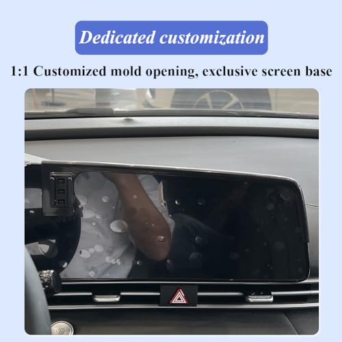 Car Phone Holder for Hyundai Elantra Auto Accessories [Only for 2021-2024 Elantra] [Auto Lock Hands Free Cell Phone Mount Car fits for iPhone & All Smartphones]