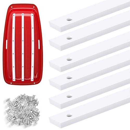 moonoom 6 Pcs Sledding Runner Kit with Nuts and Screws,