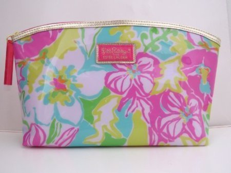 2014 Lilly Pulitzer Rare Large Waterproof Cosmetic Bag