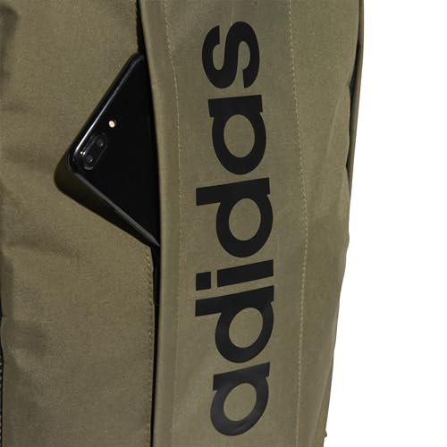adidas Unisex - Adulto LINEAR BACKPACK, olive strata/black, One Size - Immagine 3
