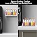 SECOAT Wall Mount Holder for SodaStream Bubly Drops - Countertop Organizer for SodaStream Bubly Drops, Bubly Containers Rack for SodaStream Bubly Flavor Bottles (Fit for Holder 6 Bottles)