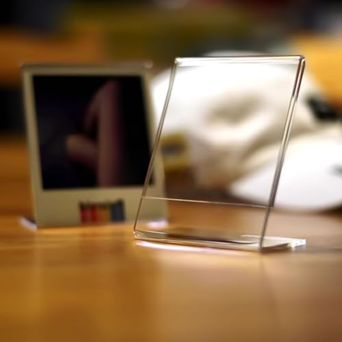 SULEPE 3.5 x 4.25 Inch Polaroid Picture Frame for Polaroid Now i-Type/600/SX-70/OneStep+/Instax Wide 300/200/210, Acrylic Picture Frame for Polaroid Films, Desktop Polaroid Photo Display (5 Pcs)