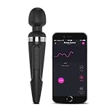 LOVENSE Domi Mini Wand Vibrator, Powerful & Quiet Stimulator with Dual Rotating Head, Bluetooth Phone App Control, Customizable Vibrations & Partner Play