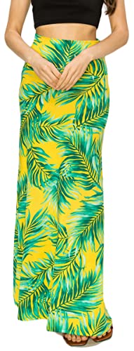 Image of URBAN K Womens Basic Foldable High Waist Regular and Plus Size Maxi Skirts