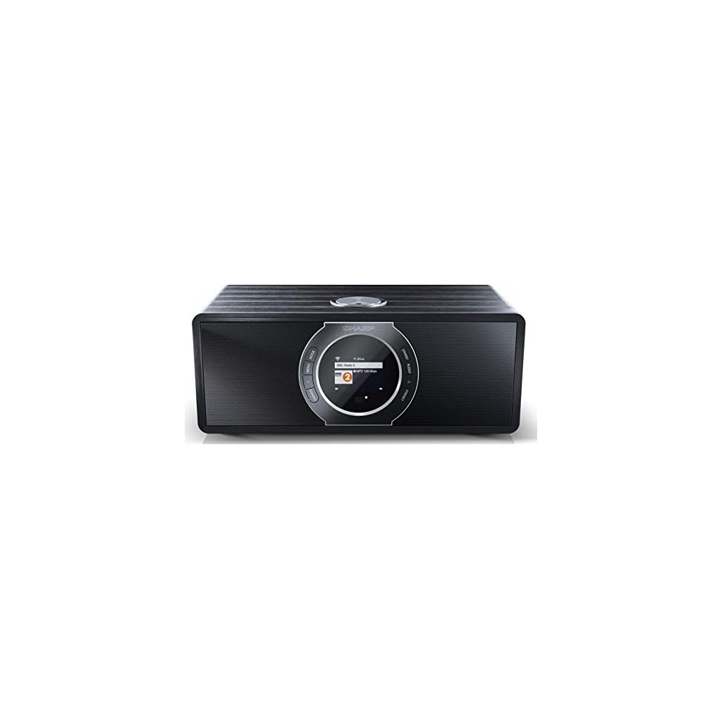 SHARP DR-I470 Pro (BK) Stereo internetradio/DAB (DAB+ digitale radio, Spotify, WiFi-streaming, Bluetooth, DLNA, app…
