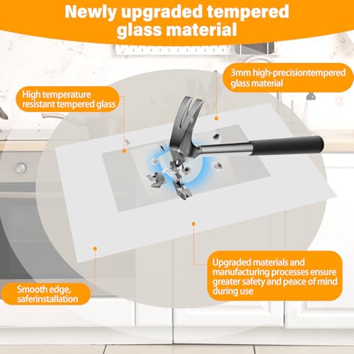 Image of WPW10409945 Outer Oven Door Glass Compatible with Whirlpool Range Oven Outer Door Glass 29.4 inch x 20 inch Stove Door Panel Replacement W10409945 2210187 AP6021059 PS11754379 EAP11754379 PD00007553
