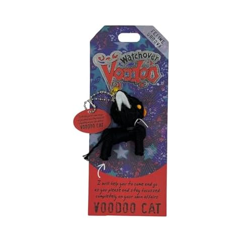 Watchover Voodoo 3-Inch Voodoo Cat Keychain - Handcrafted Gift to Bring Good Luck and Positivity Everywhere You Go Cover