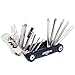 EyezOff 18-Function Folding Bicycle Multi Tool (Black/Silver)