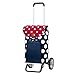 Produktbild Andersen Shopper Alu Star höhenverstellbar mit Rad Ø 20cm und 41 Liter Tasche Dots mit Kühlfach blau