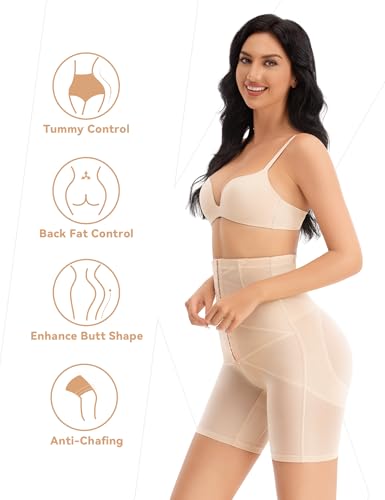 KLVEE Shapewear Tummy Control Underwear High Waisted Girdle Body Shaper Butt Lifting Panties Spanks for Women3