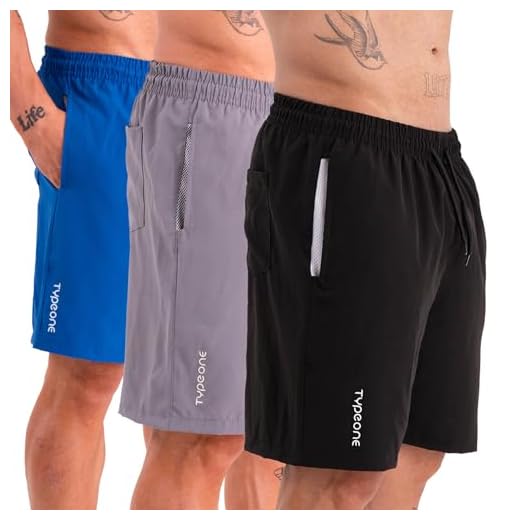 Kit 3 Bermuda Esportiva Masculina Tactel Com Elastano Shorts Com Bolso Anti Areia (BR, Alfa, P, Regular, Regular, Azul/Cinza/Preto)