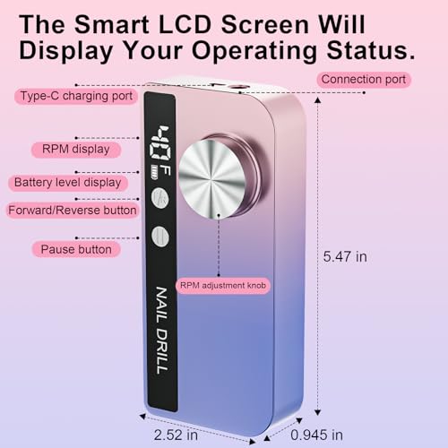 Professional Nail Drill Machine Rechargeable