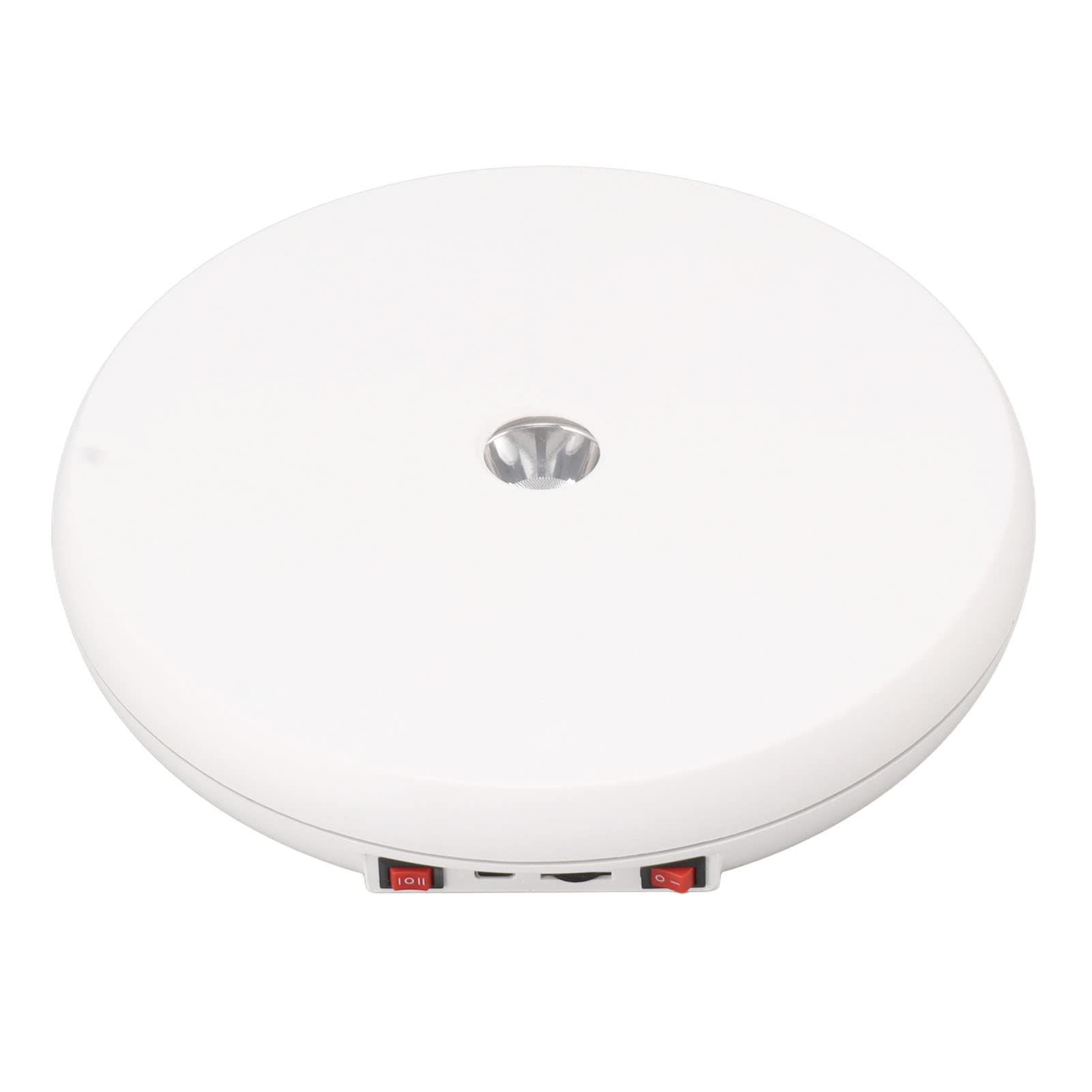 Elektryczny Obrotowy stół Ekspozycyjny ze światłem LED, 25 Cm (WHITE)