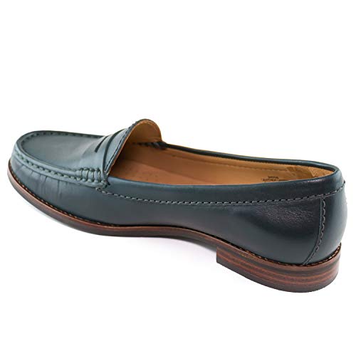Image of Womens Casual Genuine Leather Comfortable Lightweight Driving Moaccasins Classic Fashion Penny Slip On Ladies Driving Loafer Flat Shoes