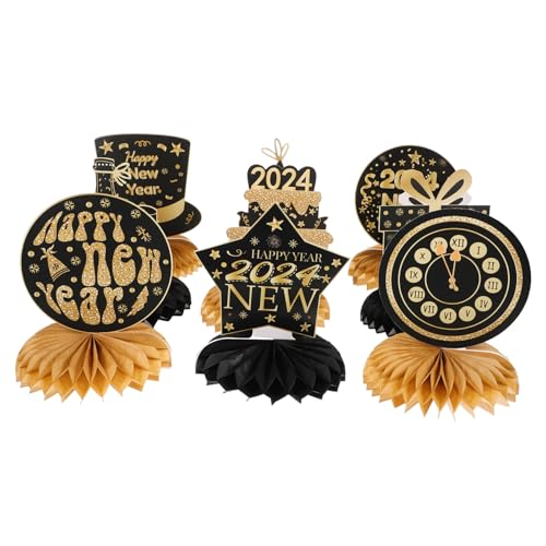 Kisangel 9piezas Adorno De Escritorio De Año Panal Decorativo para Fiesta De Año y