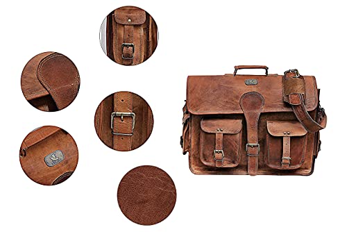 Cuero 18 Inch Laptop Messenger With Journal And Lovely Key Journal Combo Crossbody Laptop Messenger Bag thumb #7