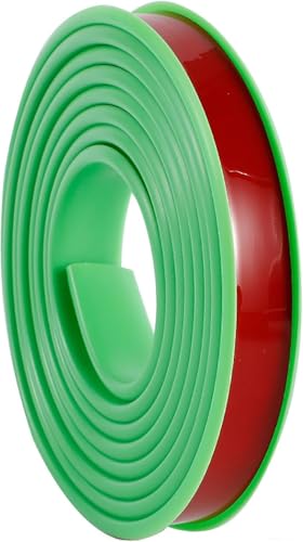 BULINO Striscia di Protezione for Bordi, Protezione for Bordi for mobili, Verde, 5 m, Bordatura a Forma di U, Protezioni for Angoli e Bordi for mobili for la Riparazione di mobili, 1,8 cm(1.7cm)