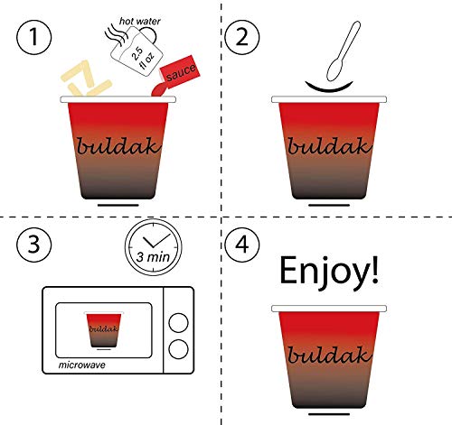 Buldak Tteokbokki 2Pack Korean Rice Cake Instant Korean Snack Tteok Tteokbokki Rice Cake 떡볶이 (Spicy)