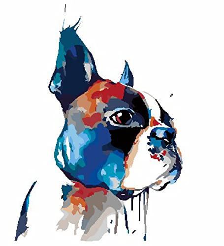 Kit d'art diamant chiot coloré 30x40cm comme cadeau amusant adultes