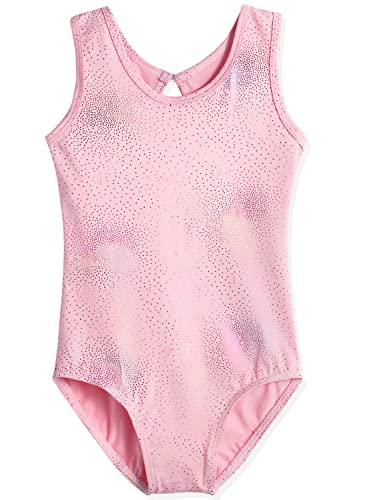HOZIY Leotards for Girls Ballet Gymnastics Sleeveless Long Sleeve Colorful Sparkles Aqua Blue Pink Purple Solid