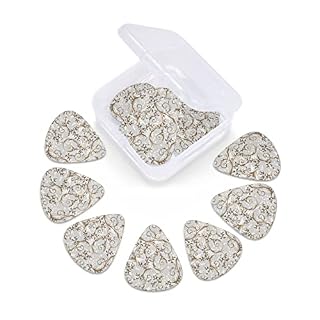 Lot de 12 médiators élégants en forme de feuilles baroques vintage pour guitare électrique, basse, acoustique, cadeau pour les amateurs de guitare avec boîte - Les Beatles, Paul McCartney, John Lennon, RIngo Starr, George Harrison Lot de 12 médiators élégants en forme de feuilles baroques vintage pour guitare électrique, basse, acoustique, cadeau pour les amateurs de guitare avec boîte – Image 3