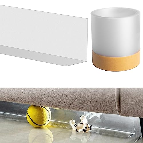 Blocker de juguete para muebles bloqueador de juguetes transparente 3M debajo del sofá y la cama bloqueador de huecos de grietas evita que las cosas debajo de los muebles de sofá barrera para mascotas