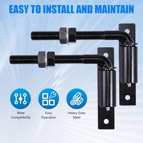 Charnière de portail robuste J Bolt filetée pour quincaillerie extérieure - 6