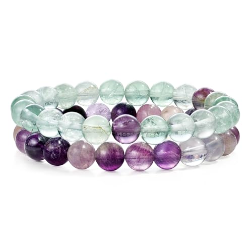 Bivei Natural Crystals Gemstone Stretchy...