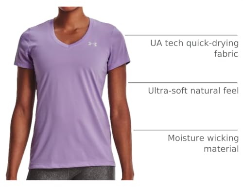 Image of Under Armour Womens Tech V-Neck Short-Sleeve T-Shirt