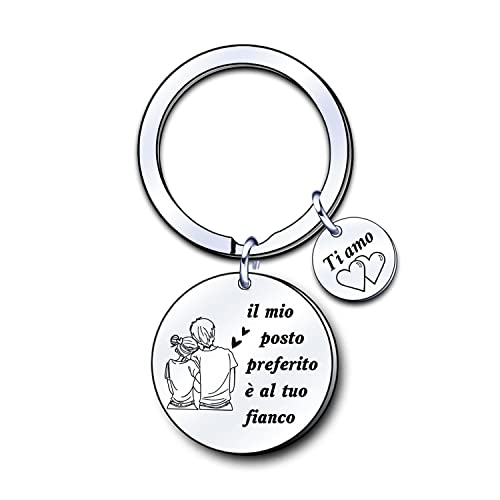 Bracciale Di Coppia 'Il Mio Posto Preferito è Al Tuo Fianco' – Regalo San Valentino E Anniversario In Acciaio Inossidabile, Per Lui E Lei, Confezione In Flanella