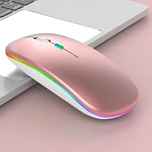 Computer Wireless Mouse 3 Keys RGB Backlight Silent Bluetooth Wireless Dual Mode Mouse Silent Wireless Mouse