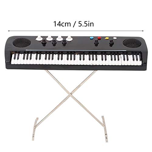 ochunミニチュア楽器 楽器 音響機器 ミニ電子オルガンモデル ギフト 装飾 表面塗装 パッケージ付き 卓上装飾 楽器モデル 弾けない 14cm [2]